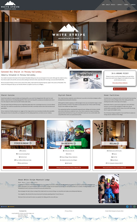 Chalet business website design