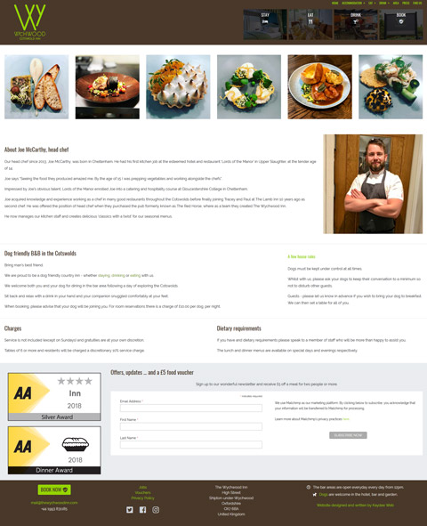 Restaurant website