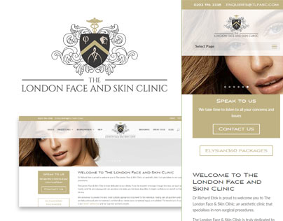 Beauty salon website design